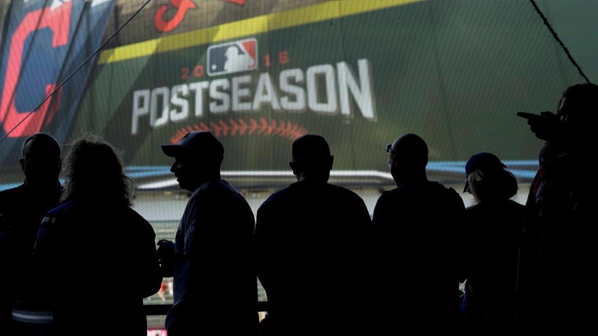 Fans arrive for Game 2 of baseball’s American League Championship Series between the Cleveland Indians and the Toronto Blue Jays, Saturday, Oct. 15, 2016 in Cleveland. The Indians last reached the World Series in 1997, but were beaten by the Florida Marlins. They lost two years earlier to the Braves in the Fall Classic. They last won a World Series in 1948.